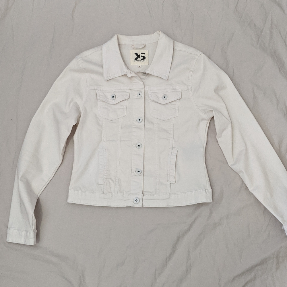 White denim jacket
